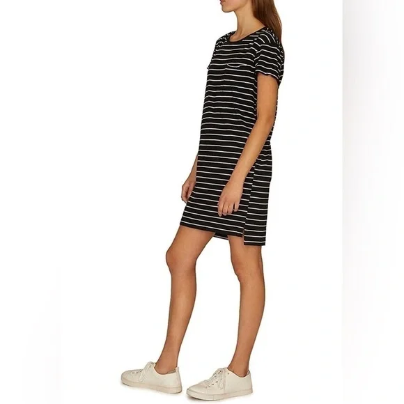 Sanctuary Navy and White Striped T-shirt Dress - Picture 8 of 8